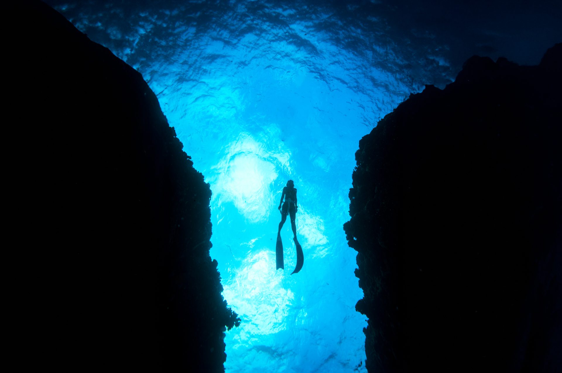 An independent diver
